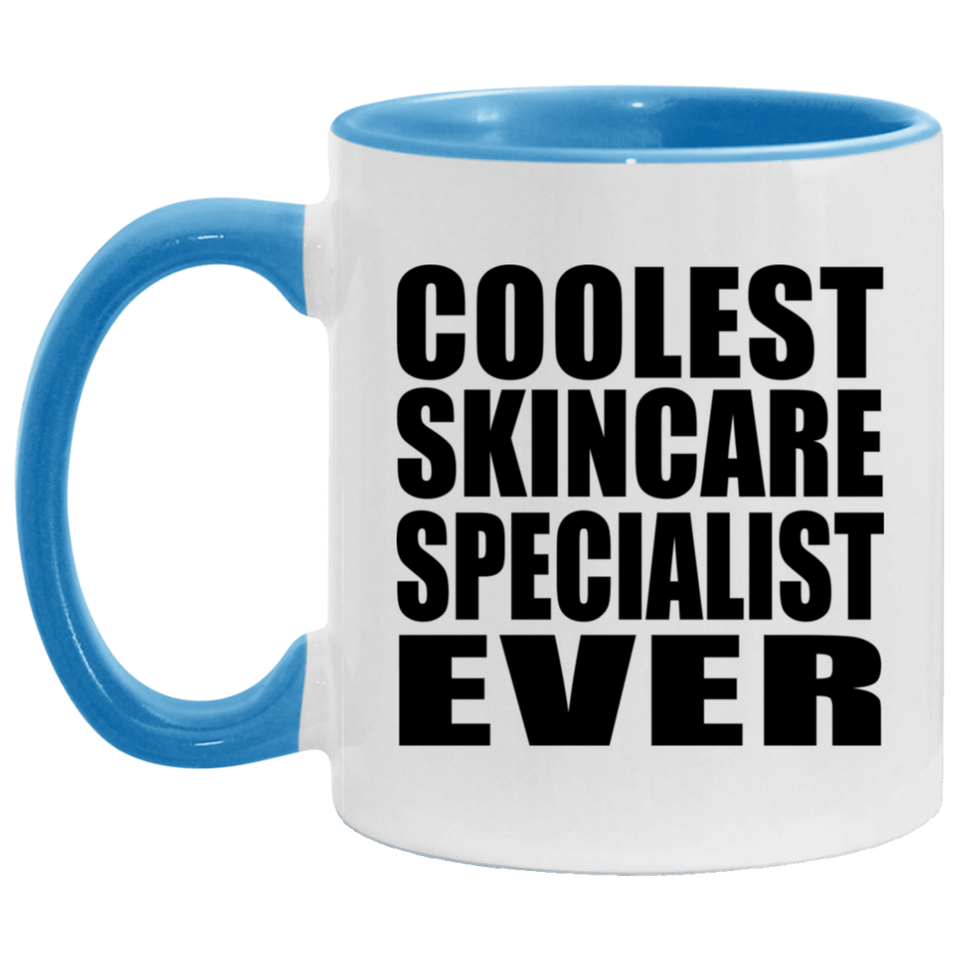 Coolest Skincare Specialist Ever - 11oz Accent Mug Blue