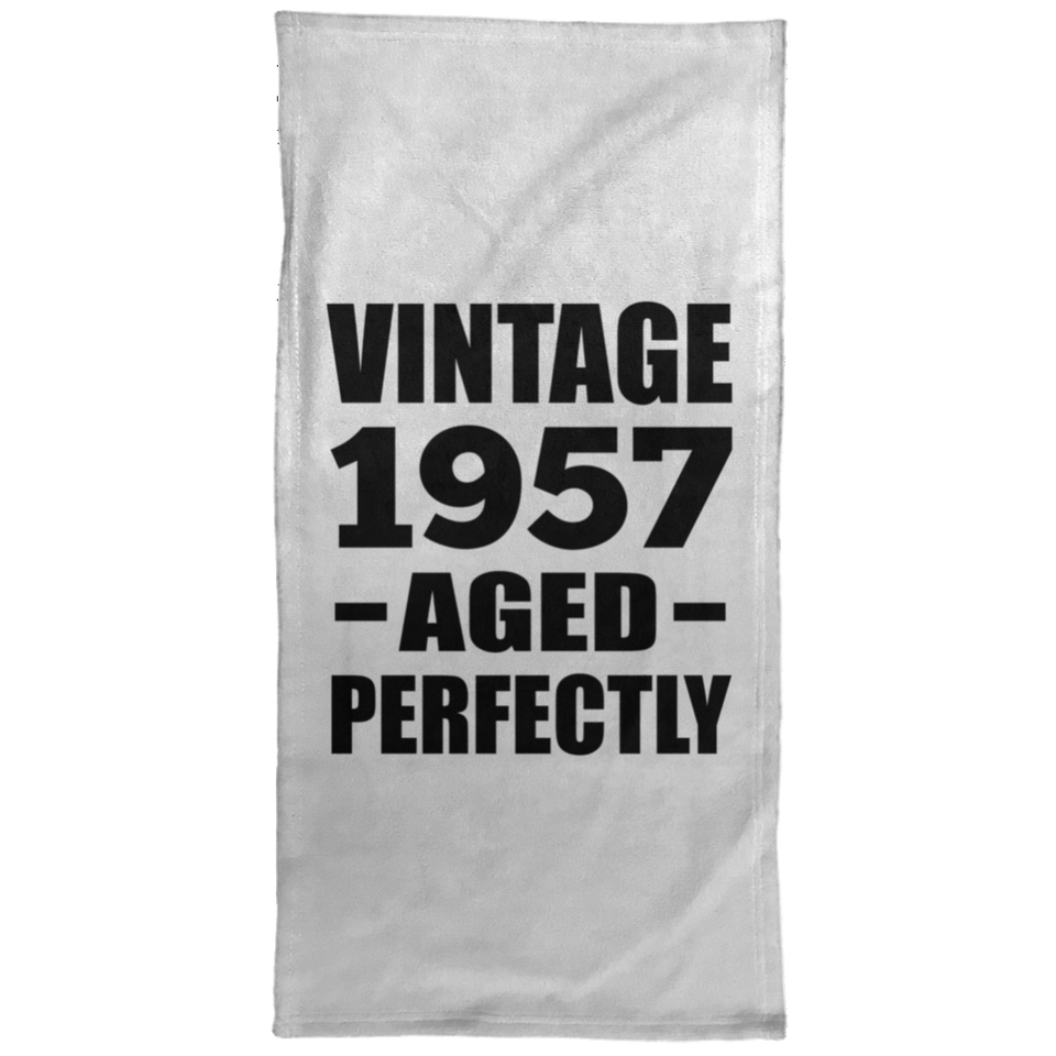 67th Birthday Vintage 1957 Aged Perfectly - Hand Towel