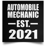 Automobile Mechanic Established EST. 2021 - Poster Square