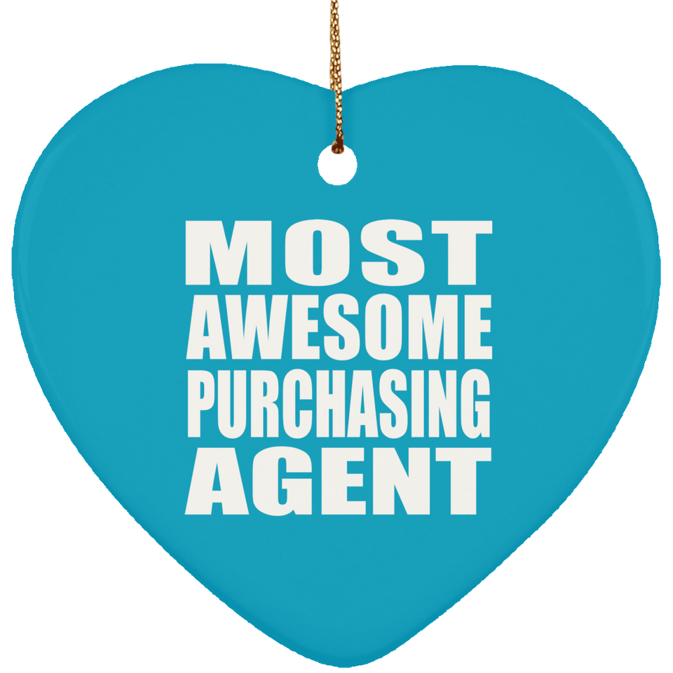 Most Awesome Purchasing Agent - Heart Ornament
