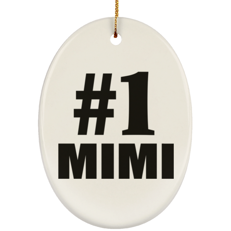 Number One #1 Mimi - Oval Ornament