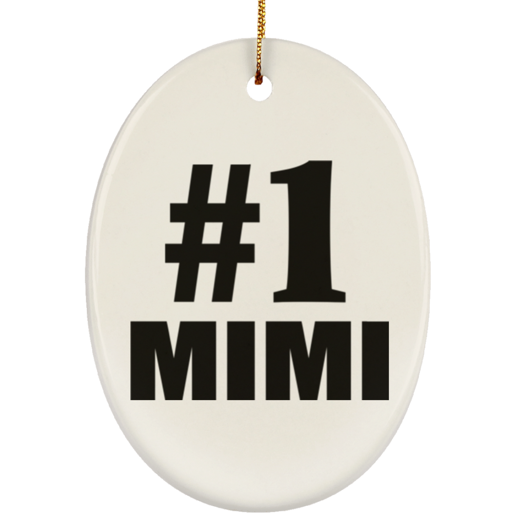 Number One #1 Mimi - Oval Ornament