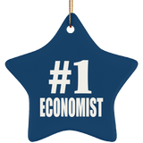Number One #1 Economist - Star Ornament