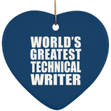 World's Greatest Technical Writer - Heart Ornament