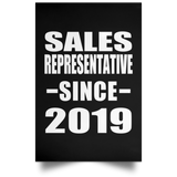 Sales Representative Since 2019 - Poster Portrait