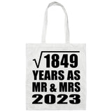 43rd Anniversary Square Root of 1849 Years As Mr & Mrs 2023 - Tote Bag White