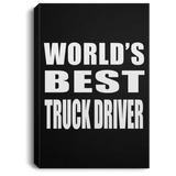 World's Best Truck Driver - Canvas Portrait