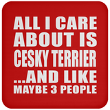 All I Care About Is Cesky Terrier - Drink Coaster
