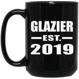 Glazier Established EST. 2019 - 15oz Coffee Mug Black