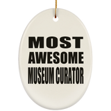 Most Awesome Museum Curator - Oval Ornament