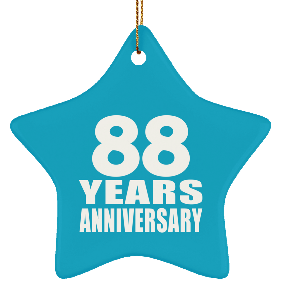 88th Anniversary 88 Years - Star Ornament