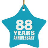 88th Anniversary 88 Years - Star Ornament
