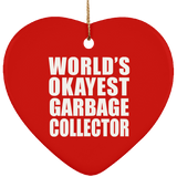 World's Okayest Garbage Collector - Heart Ornament