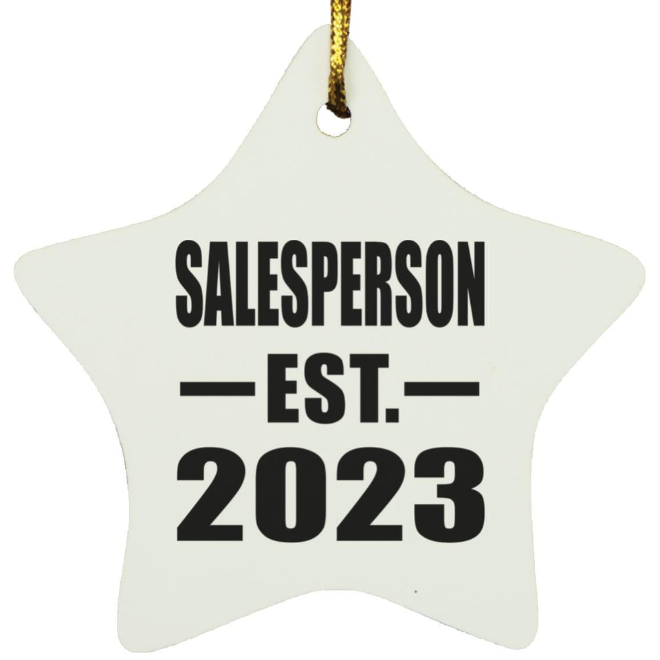Salesperson Established EST. 2023 - Star Ornament
