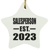 Salesperson Established EST. 2023 - Star Ornament