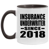 Insurance Underwriter Since 2018 - 11oz Accent Mug Black