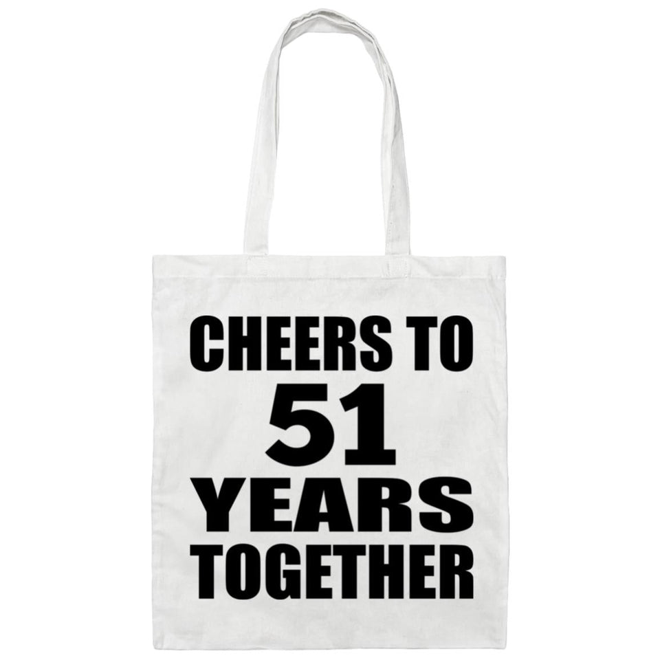 51st Anniversary Cheers To 51 Years Together - Tote Bag White