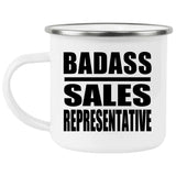 Badass Sales Representative - 12oz Camping Mug