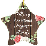 Merry Christmas Ferguson Family - Star Ornament A