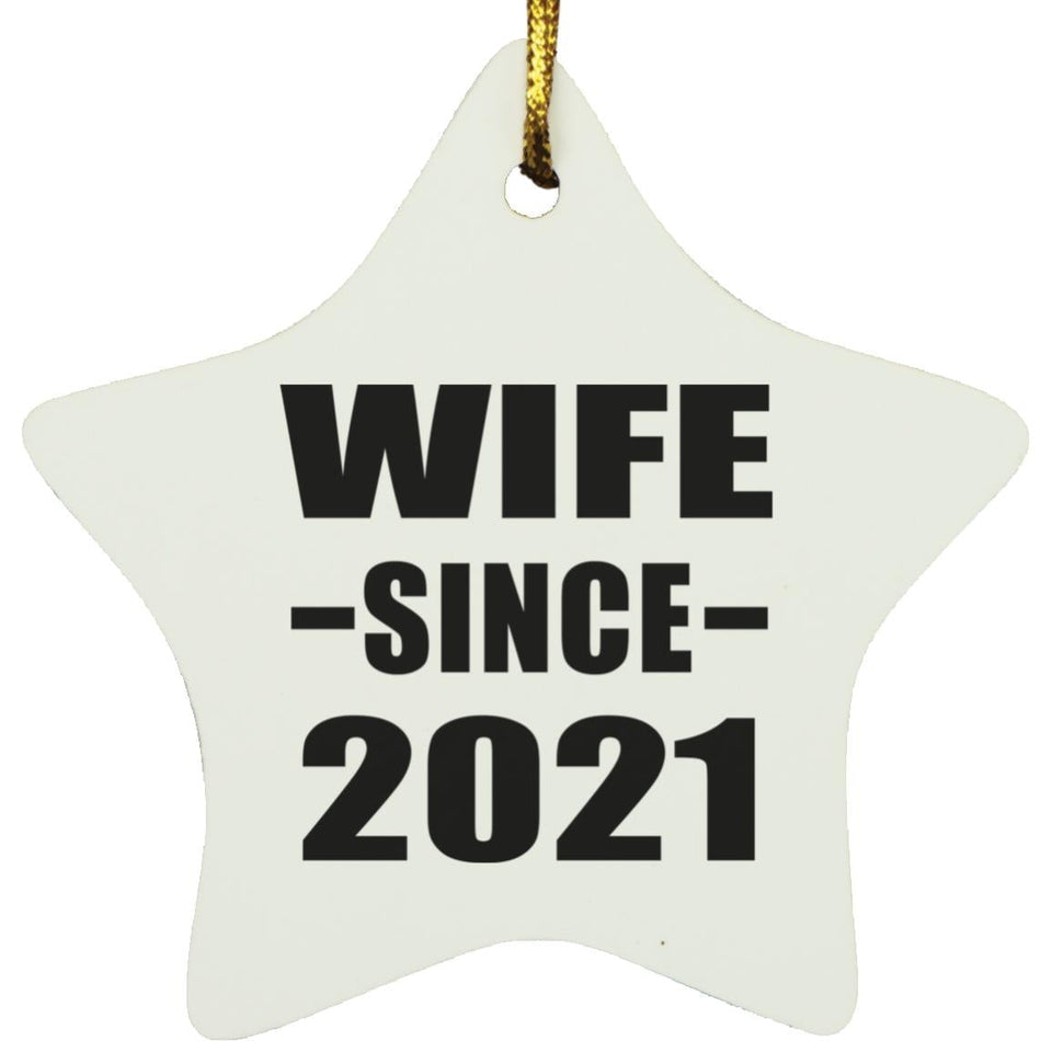 Wife Since 2021 - Star Ornament