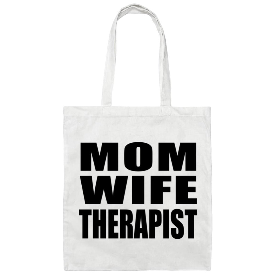 Mom Wife Therapist - Tote Bag White
