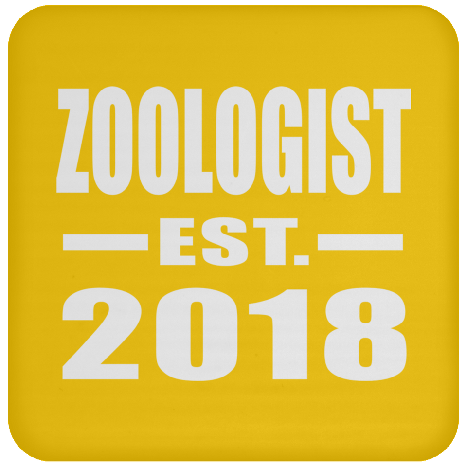 Zoologist Established EST. 2018 - Drink Coaster