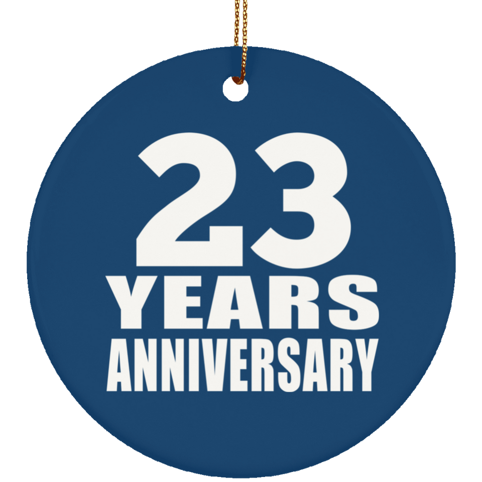 23rd Anniversary 23 Years Anniversary - Circle Ornament