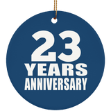 23rd Anniversary 23 Years Anniversary - Circle Ornament