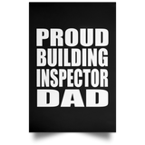 Proud Building Inspector Dad - Poster Portrait