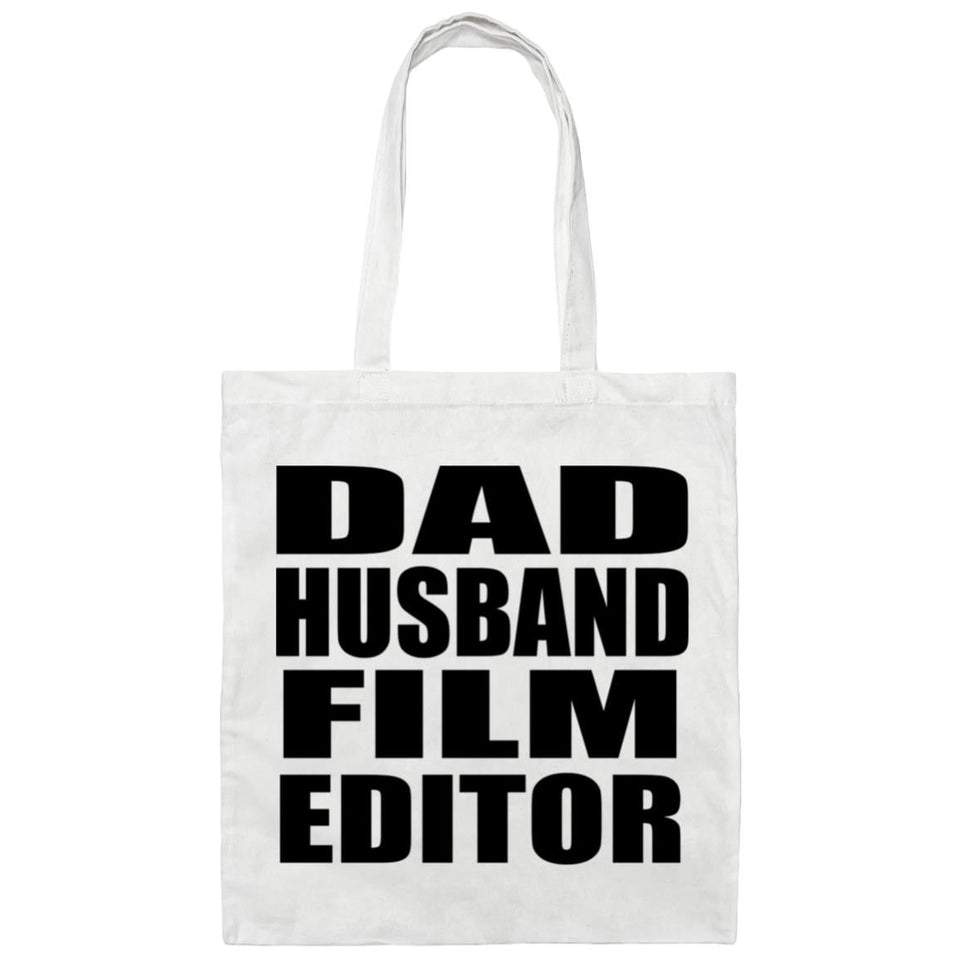 Dad Husband Film Editor - Tote Bag White