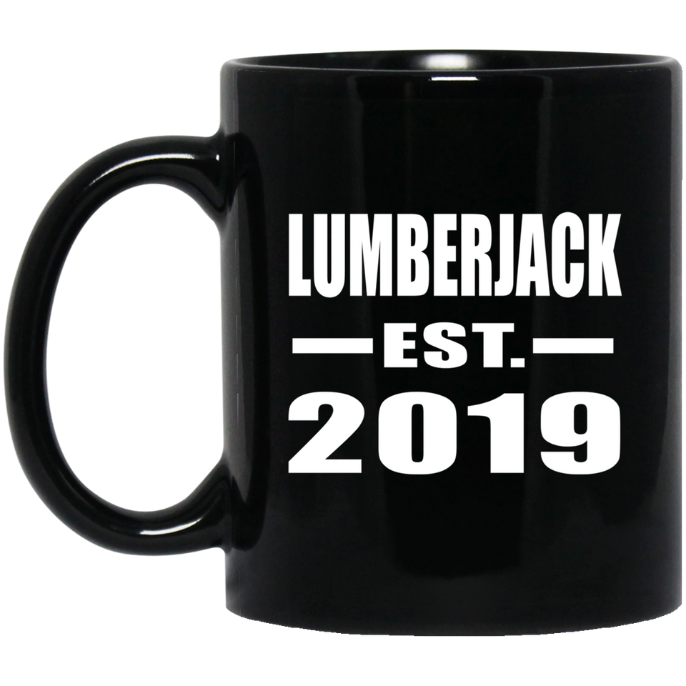 Lumberjack Established EST. 2019 - 11oz Coffee Mug Black