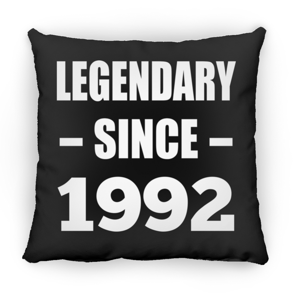 32nd Birthday Legendary Since 1992 - Throw Pillow Black