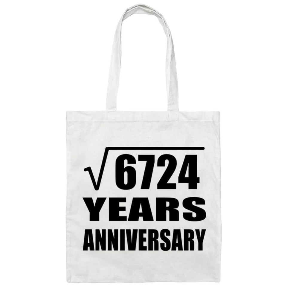 82nd Anniversary Square Root of 6724 Years Anniversary - Tote Bag White