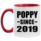 Poppy Since 2019 - 11oz Accent Mug Red
