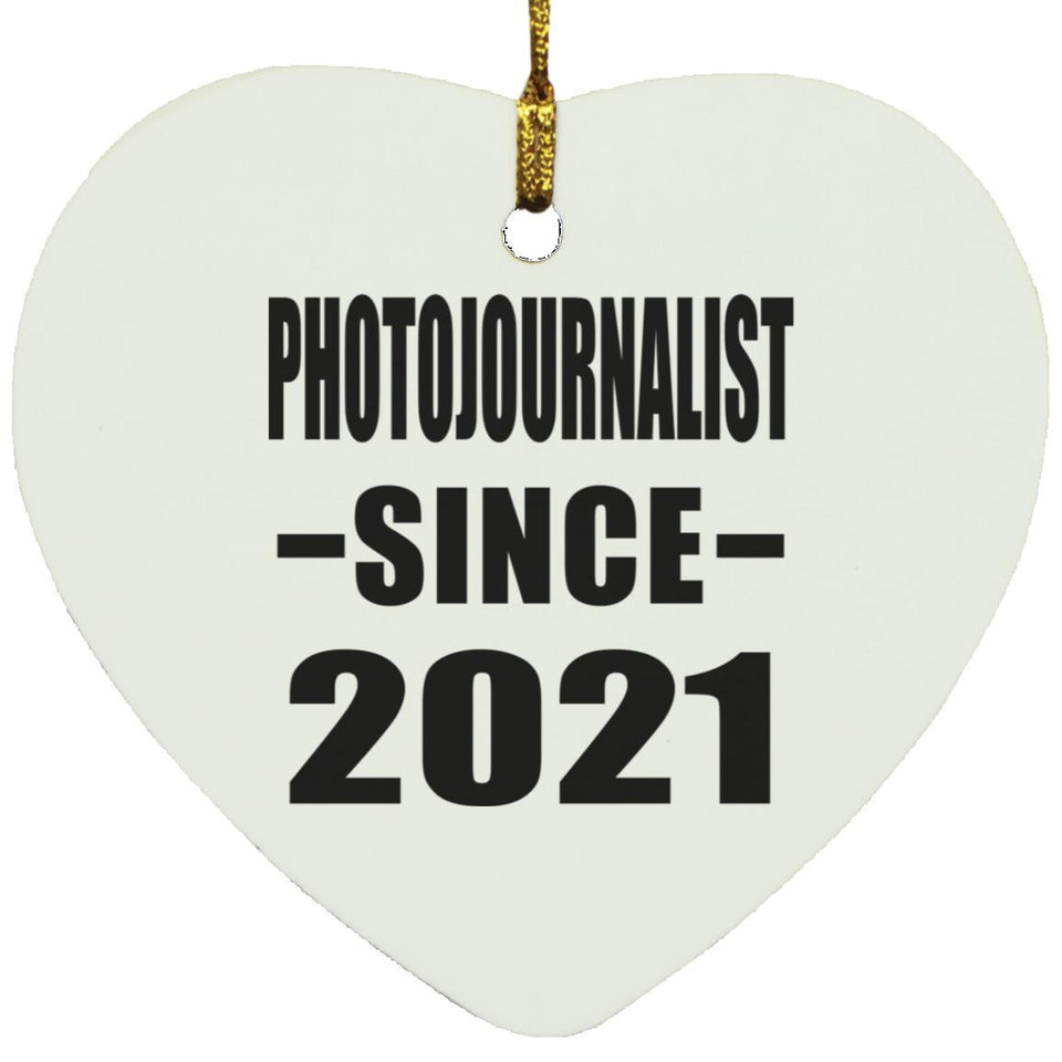 Photojournalist Since 2021 - Heart Ornament