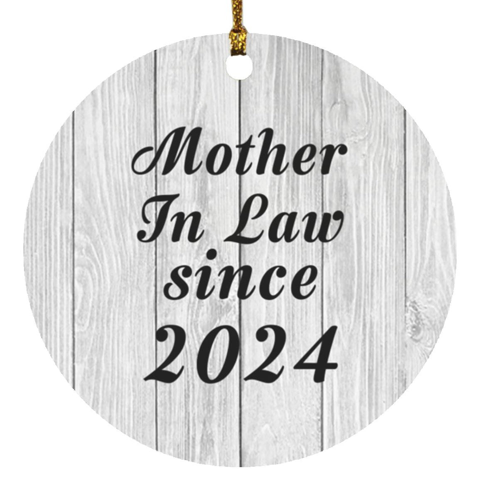 Mother In Law Since 2024 - Circle Ornament F