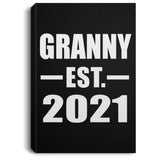 Granny Established EST. 2021 - Canvas Portrait