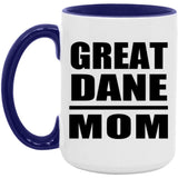 Great Dane Mom - 15oz Accent Mug Purple