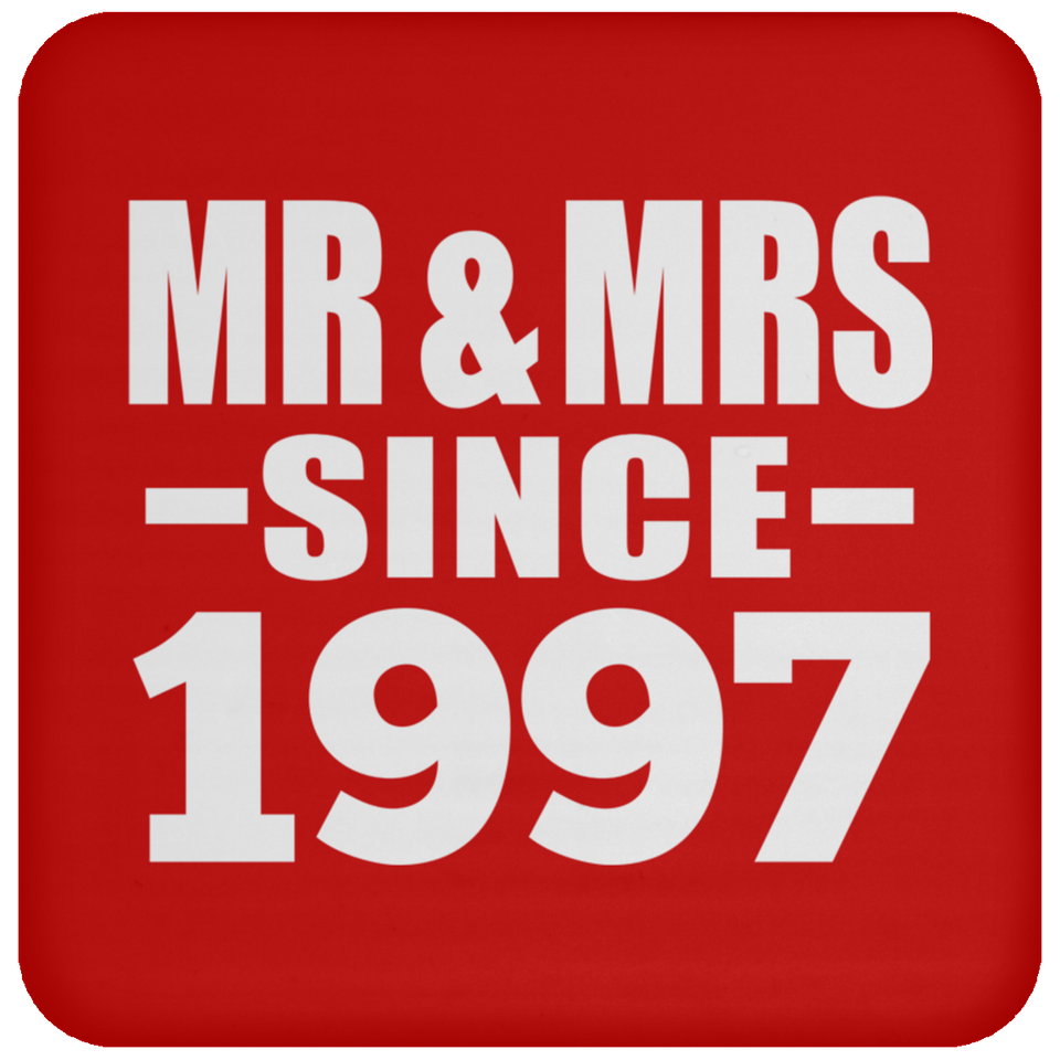 27th Anniversary Mr & Mrs Since 1997 - Drink Coaster