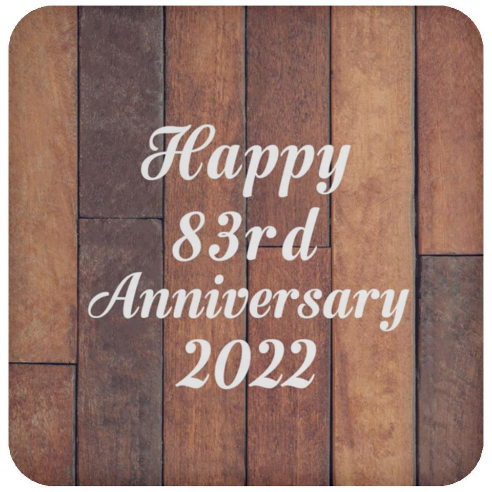 Happy 83rd Anniversary 2022 - Drink Coaster E