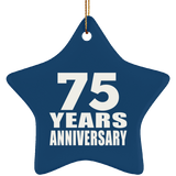 75th Anniversary 75 Years - Star Ornament