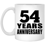 54th Anniversary 54 Years - 11 Oz Coffee Mug