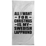 All I Want For Christmas Is My Swedish Lapphund - Hand Towel
