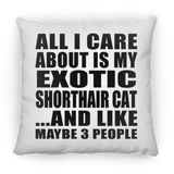 All I Care About Is My Exotic Shorthair Cat - Throw Pillow