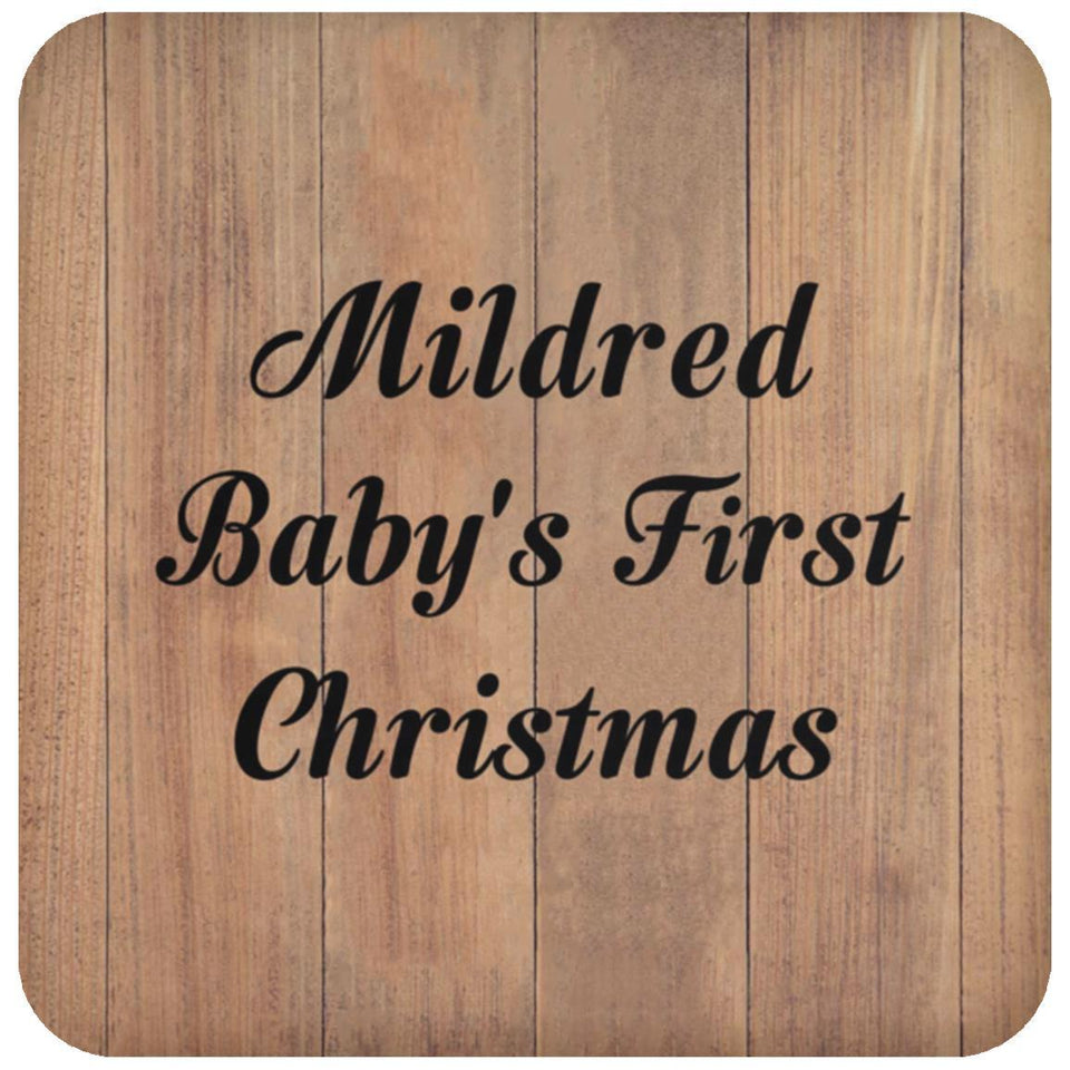 Mildred Baby's First Christmas - Drink Coaster C
