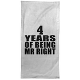 4th Anniversary 4 Years Of Being Mr Right - Hand Towel