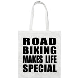Road Biking Makes Life Special - Tote Bag White