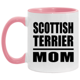Scottish Terrier Mom - 11oz Accent Mug Pink
