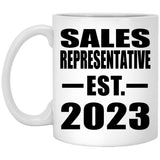 Sales Representative Established EST. 2023 - 11oz Coffee Mug