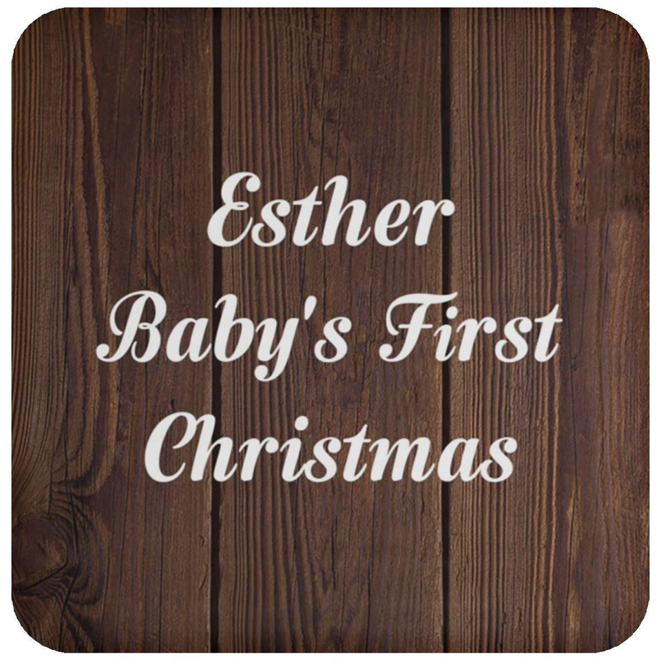 Esther Baby's First Christmas - Drink Coaster D